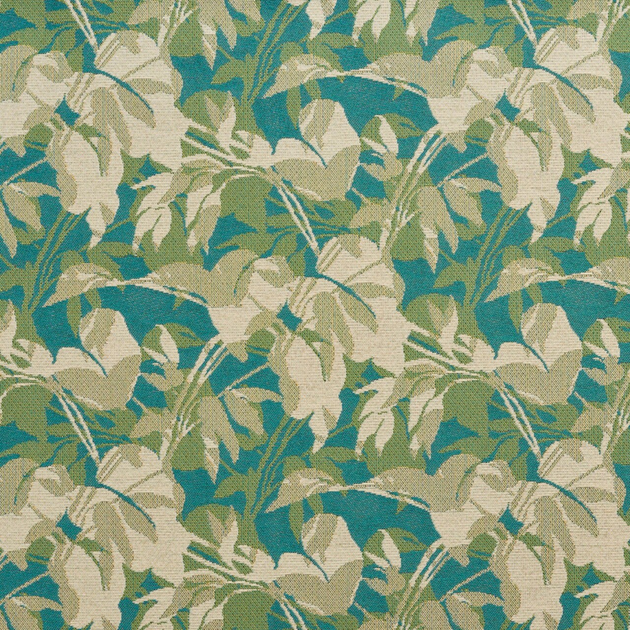 Upholstery Fabric - Aqua & Teal,Green Leaves,Tropical & Botanical Upholstery Fabric 54 Inches"